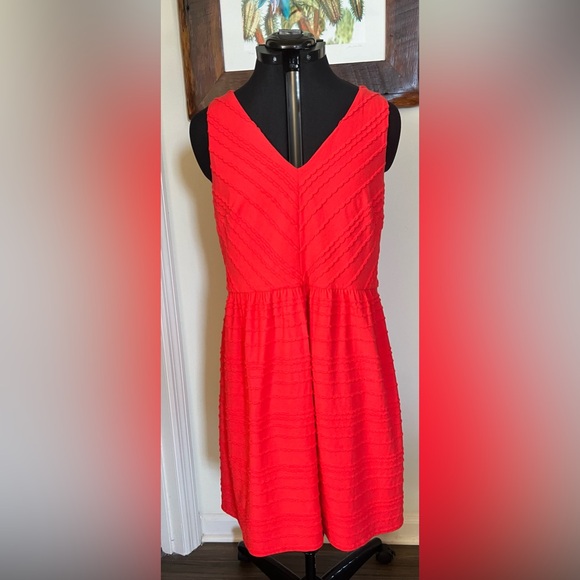 LOFT Dresses & Skirts - Vibrant Orange Sleeveless Dress